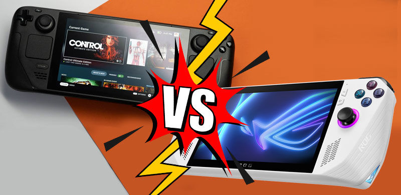 comparativa steam deck vs rog ally